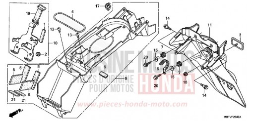 REAR FENDER XL1000VB de 2011
